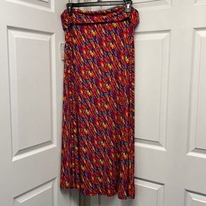 LuLaRoe New 3XL Multicolored Maxi Skirt NWT